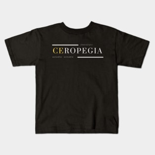 Minimalist Exotic Plant Design: Natural and Sophisticated Style - ceropegia Kids T-Shirt